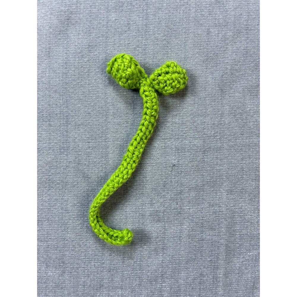 Handmade Crochet Plant Sprout Bookmark Cute Green Kawaii Gift Book Lover
